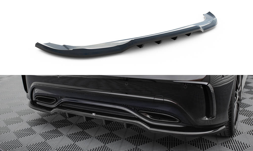 Diffuser Mercedes A Klasse AMG Line W176 FL Maxton Glans Zwart