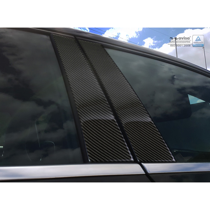 B-Stijl lijsten  Mercedes-Benz A-Klasse W176 2015- Zwart Carbon