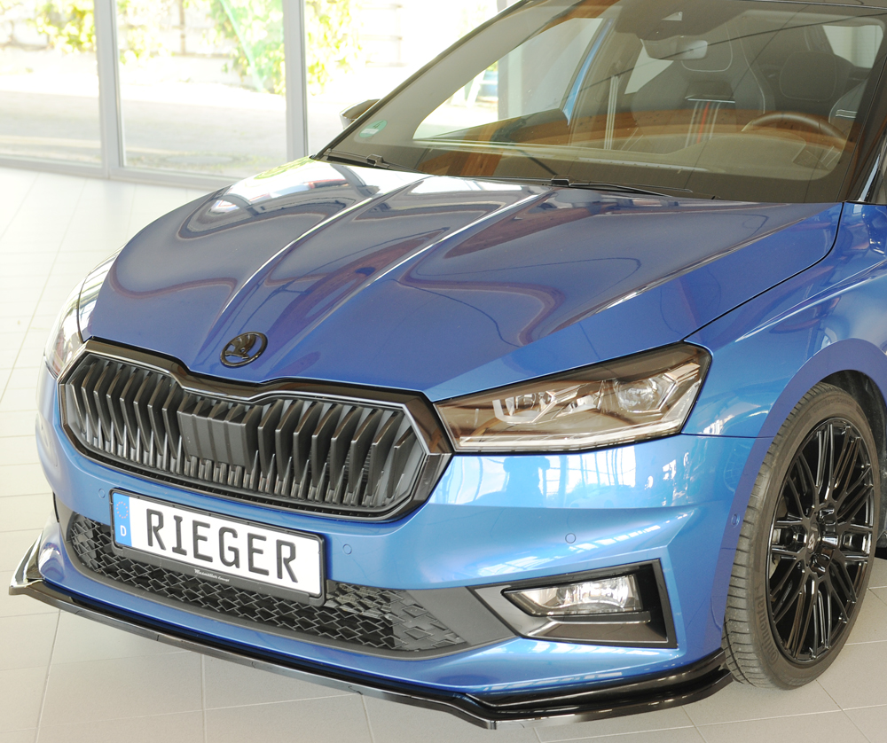 Voorspoiler Škoda Fabia (PJ) Monte Carlo – 06/2021 glans zwart