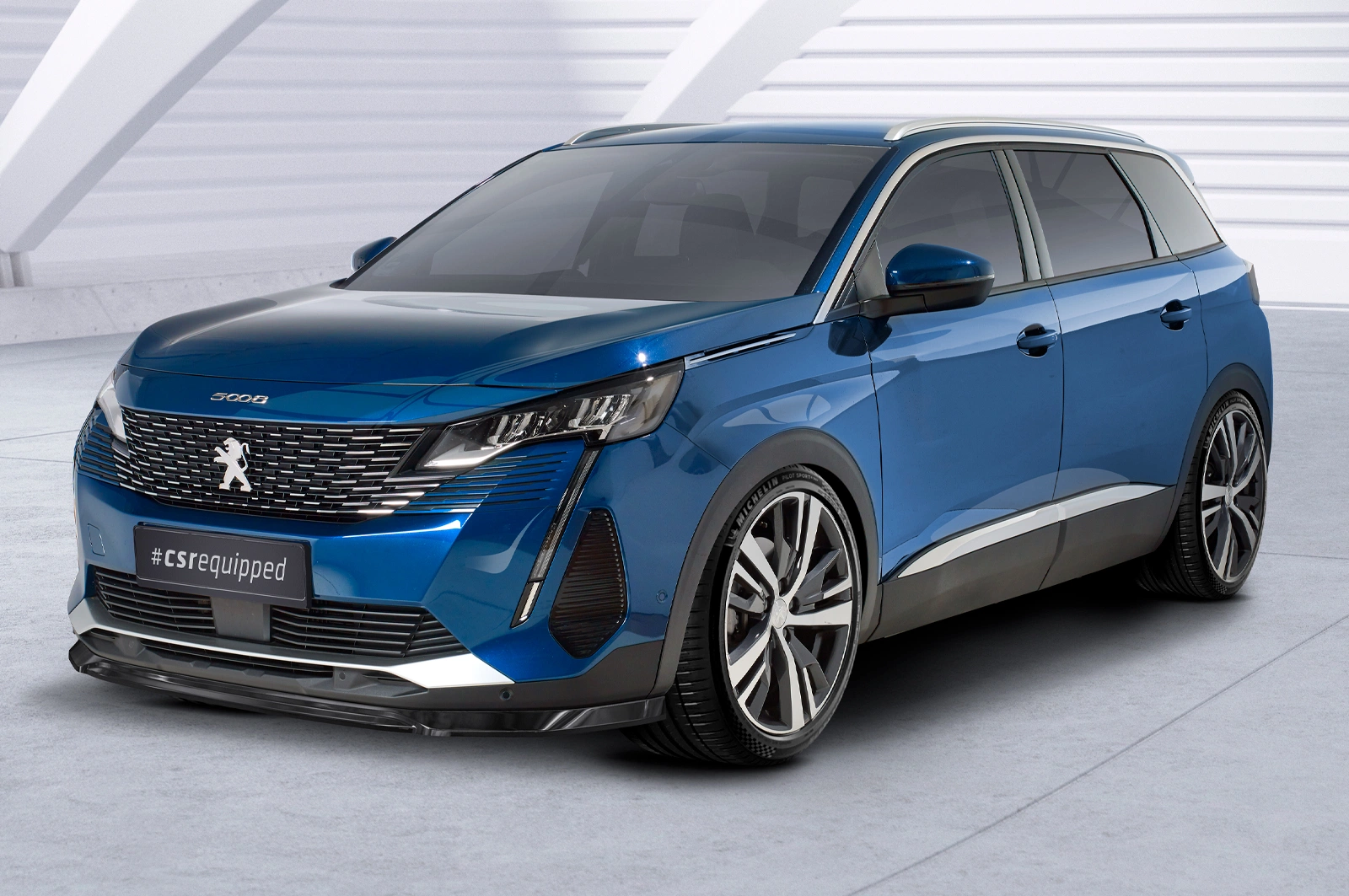 Voorspoiler Peugeot 5008 (2e Gen) Facelift Glans Zwart van CSR Automotive (2020-)