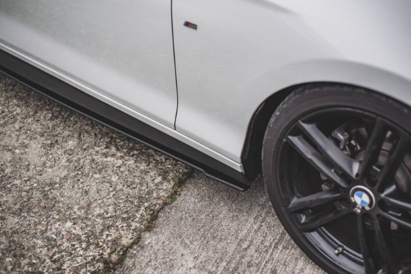 Race Zijskirts BMW 1-Serie/M140I F20 Maxton Design zwart V.2
