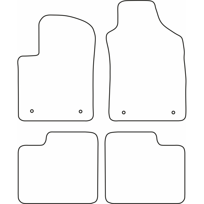 Automatten  Fiat 500 2013-2015