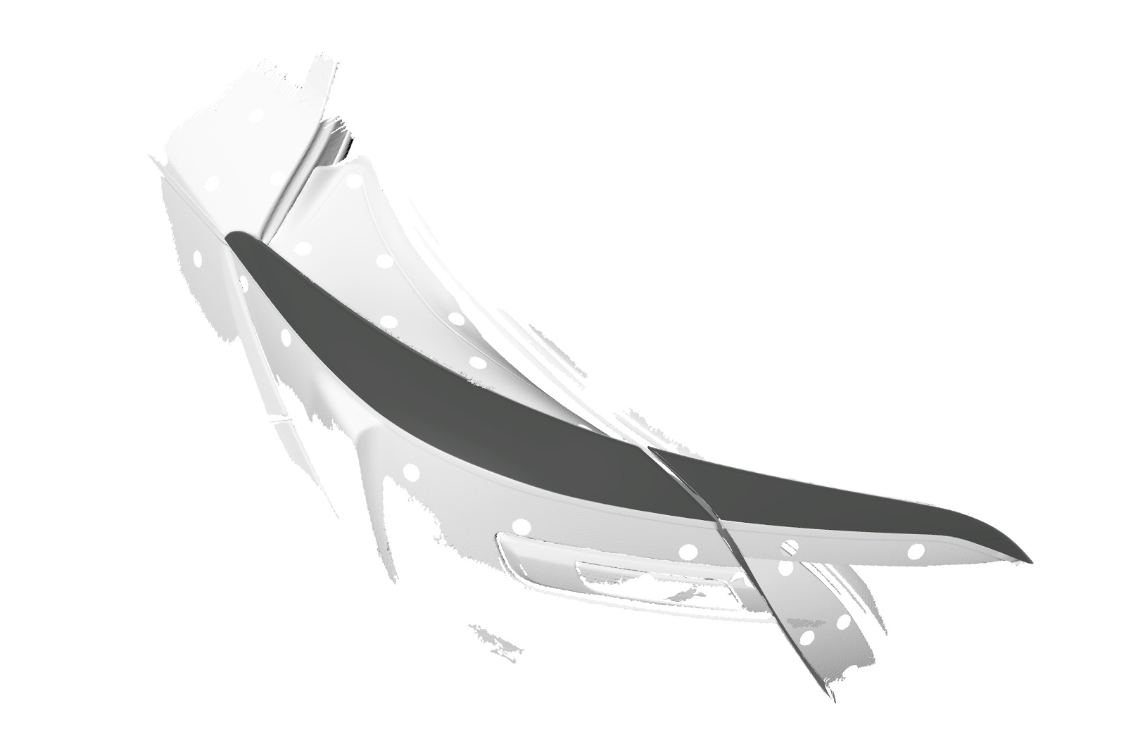 Achterlichtspoiler Opel Insignia A CSR Glans Zwart