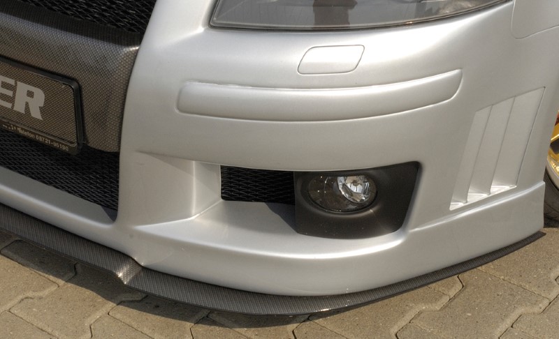Spoilerzwaard Carbon-Look voor Voorbumper Audi A3 8P versie Rieg
