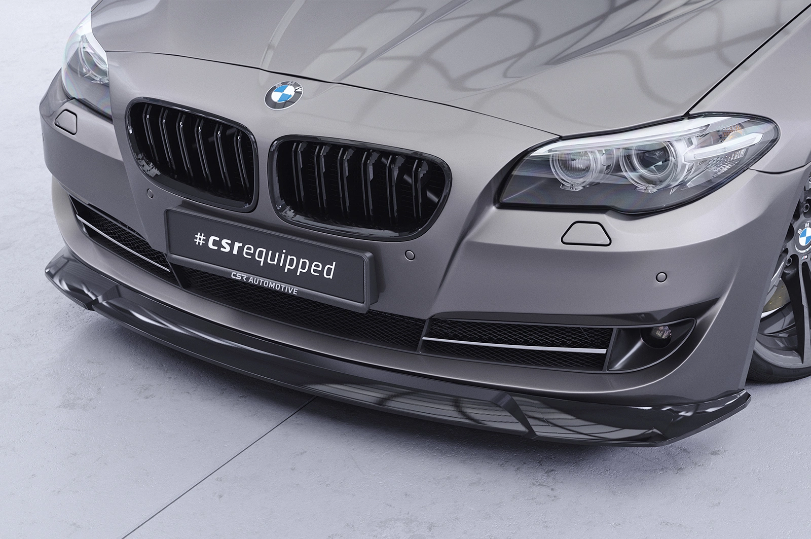 Voorspoiler BMW 5er F10 / F11 glans zwart   01/2010-07/2013