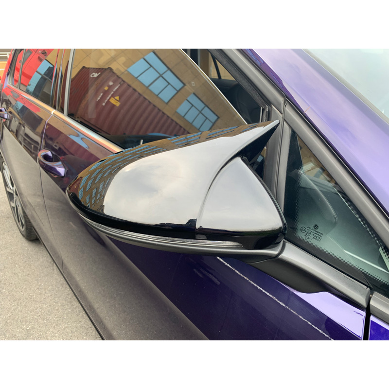 Spiegelkappen  Volkswagen Golf VII 2012-2019 'A-Look' - Glanzend zwart - Set à 2 stuks
