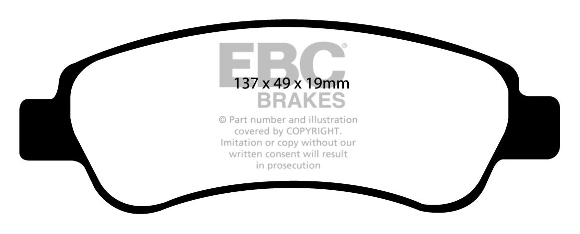EBC Brakes VAUXHALL (OPEL) Chevette 2.3 77-84 Remblokken voorzij