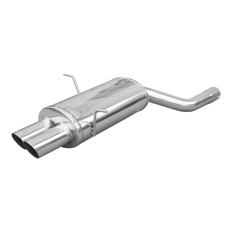 100% RVS Sportuitlaat  BMW 3-Serie E46 320Ci 1998- 2x80mm Racing