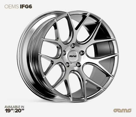 OEMS IFG 6 19X8.5 5X112 42 MACHINED SILVER VELGEN