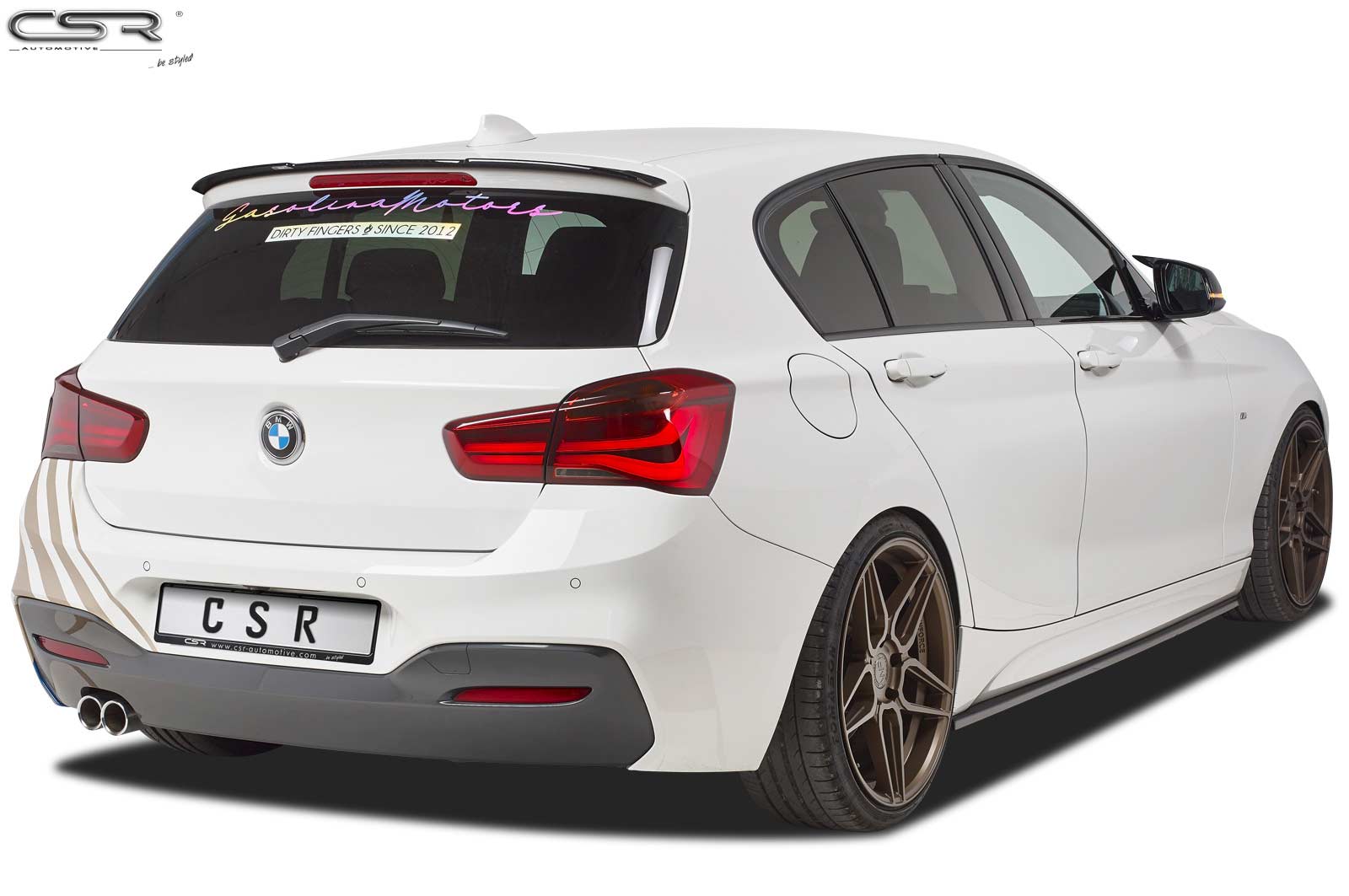 CSR achterspoiler BMW 1-Serie F20/F21 Glans zwart