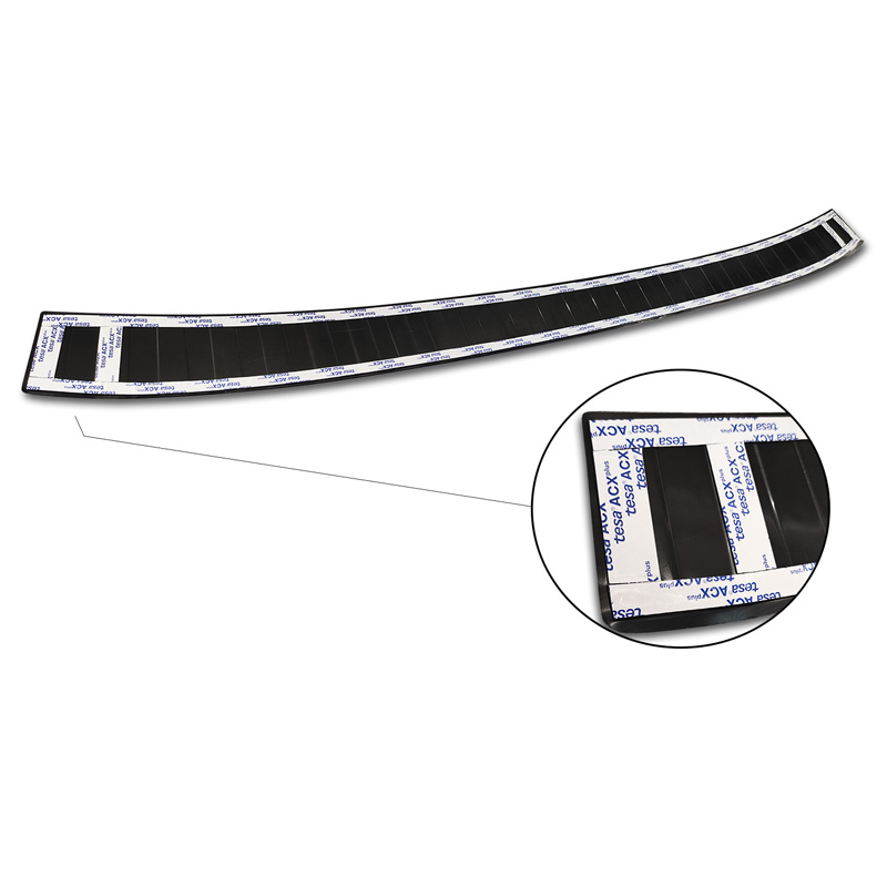 Zwart RVS Achterbumperprotector  Ford Tourneo Connect/Transit Connect 2014-2017 & FL 2017-2022 'Ribs'