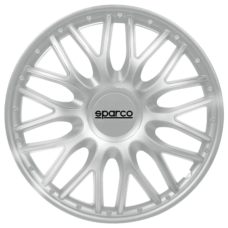 Sparco Wieldoppen Roma - 14-inch - Zilver - Set van 4 stuks