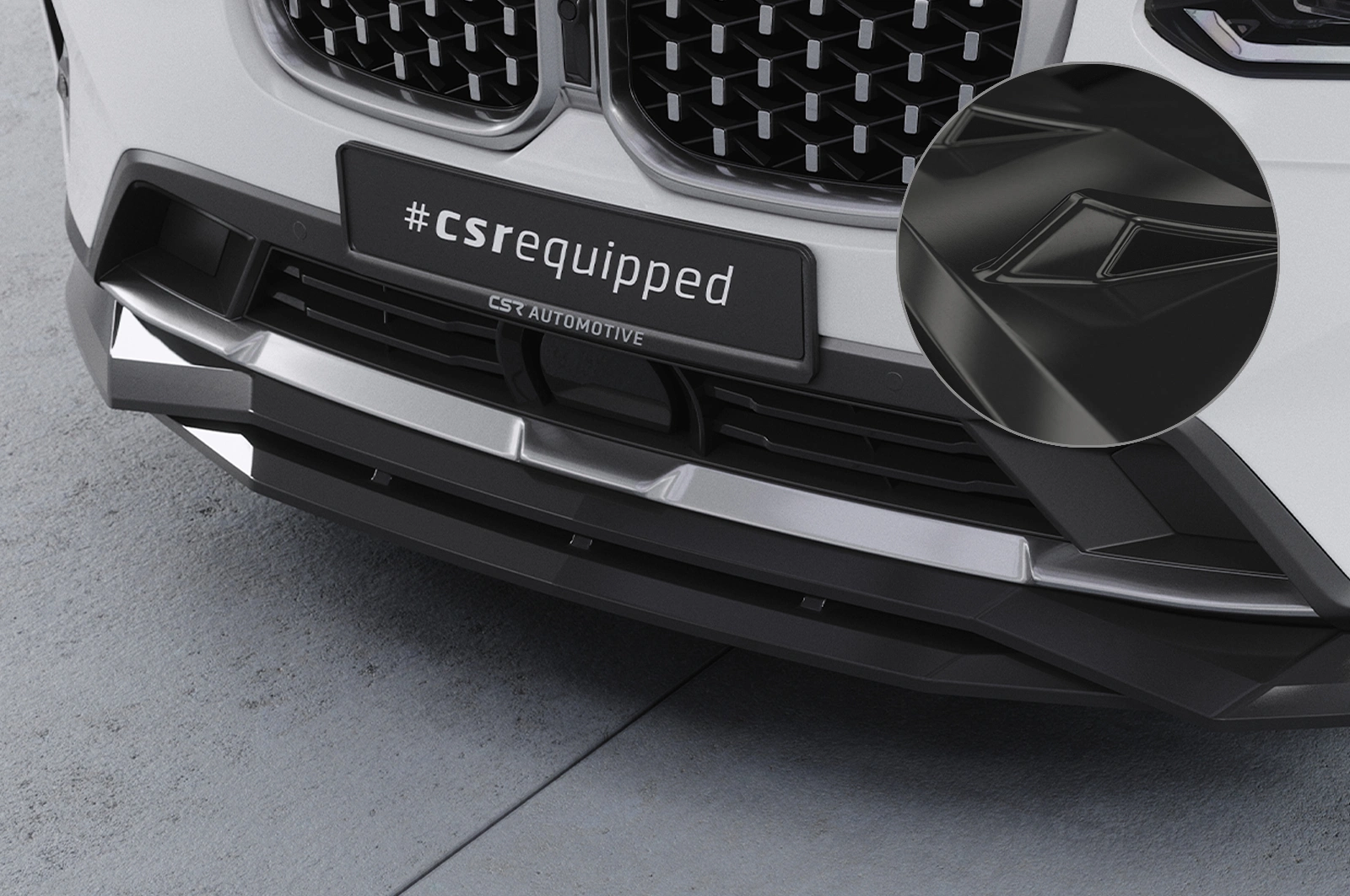 Voorspoiler BMW X4 (G02) Glans Zwart (08/2021–) CSR