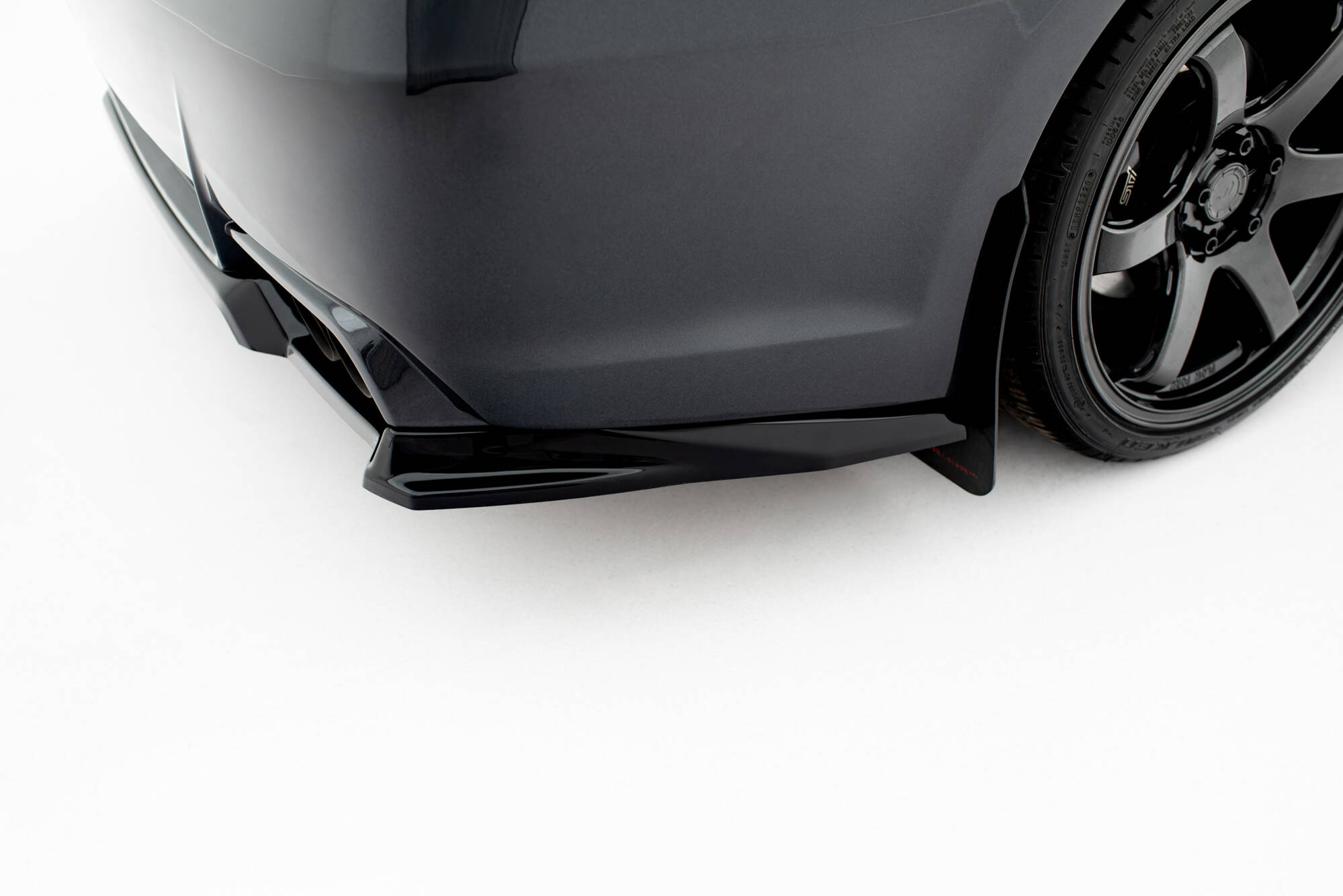 Achter Diffuser Subaru Impreza WRX STI MK3 Facelift Maxton Glanzend zwart