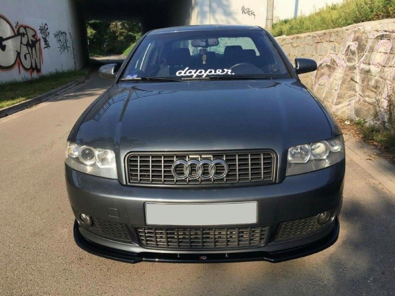Voorspoiler Audi A4 S-Line B6 V.2 Glanzend Zwart