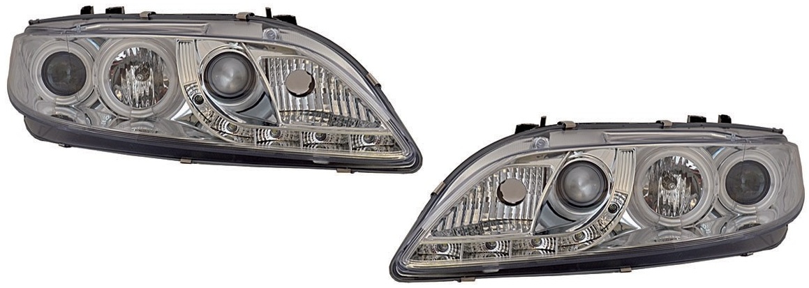 Headlights MAZDA 6 02-08 clear/chrome