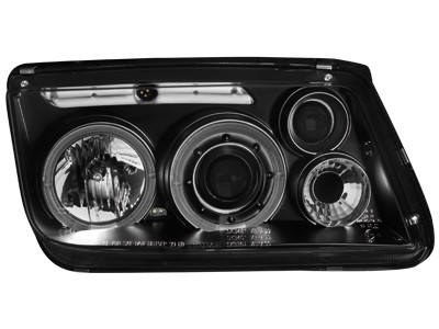 Faros VW Bora Angel Eyes negro
