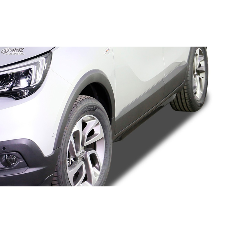 Sideskirts 'Slim'  Opel Crossland 2017- (ABS zwart glanzend)
