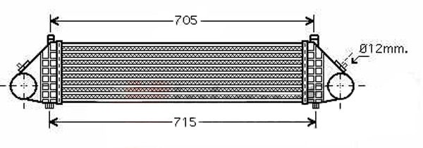 Intercooler FOCUS 04->> 650x113x50 2.5-20V ST