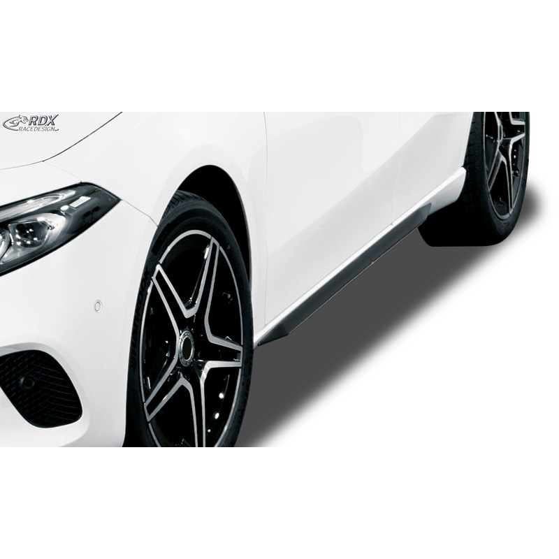 Sideskirts 'Slim'  Mercedes A-Klasse W177 2018- (ABS zwart glanzend)