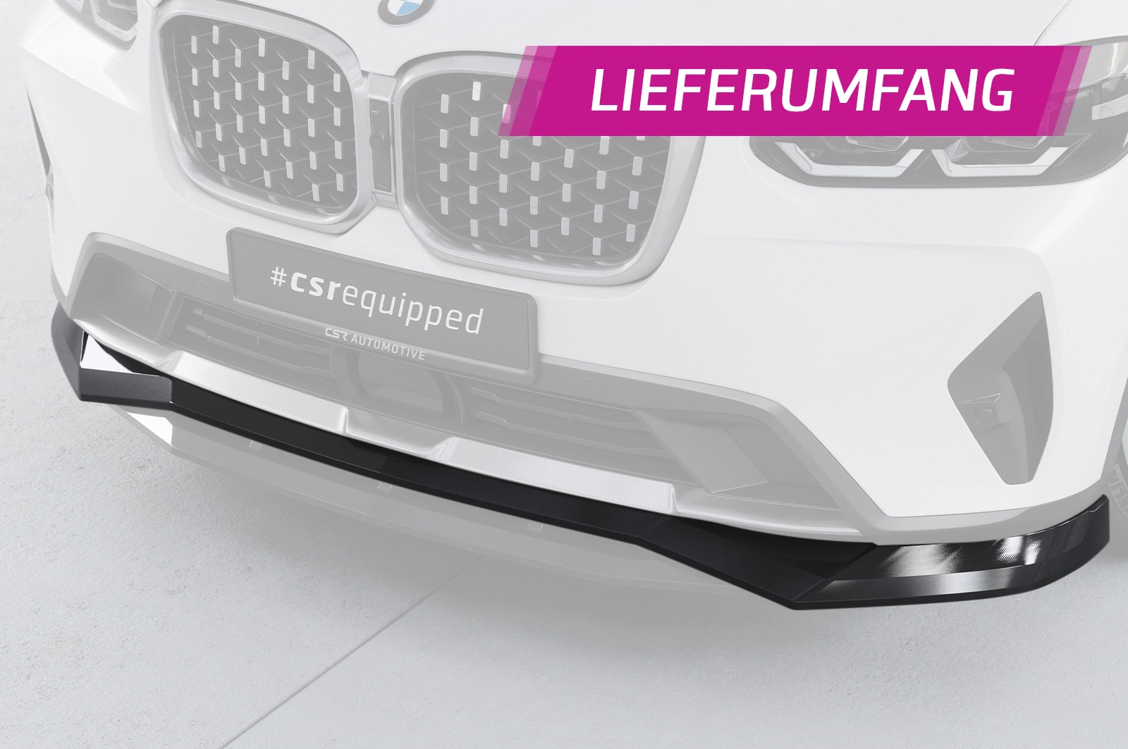 Voorspoiler BMW X4 (G02) Glans Zwart (08/2021–) CSR