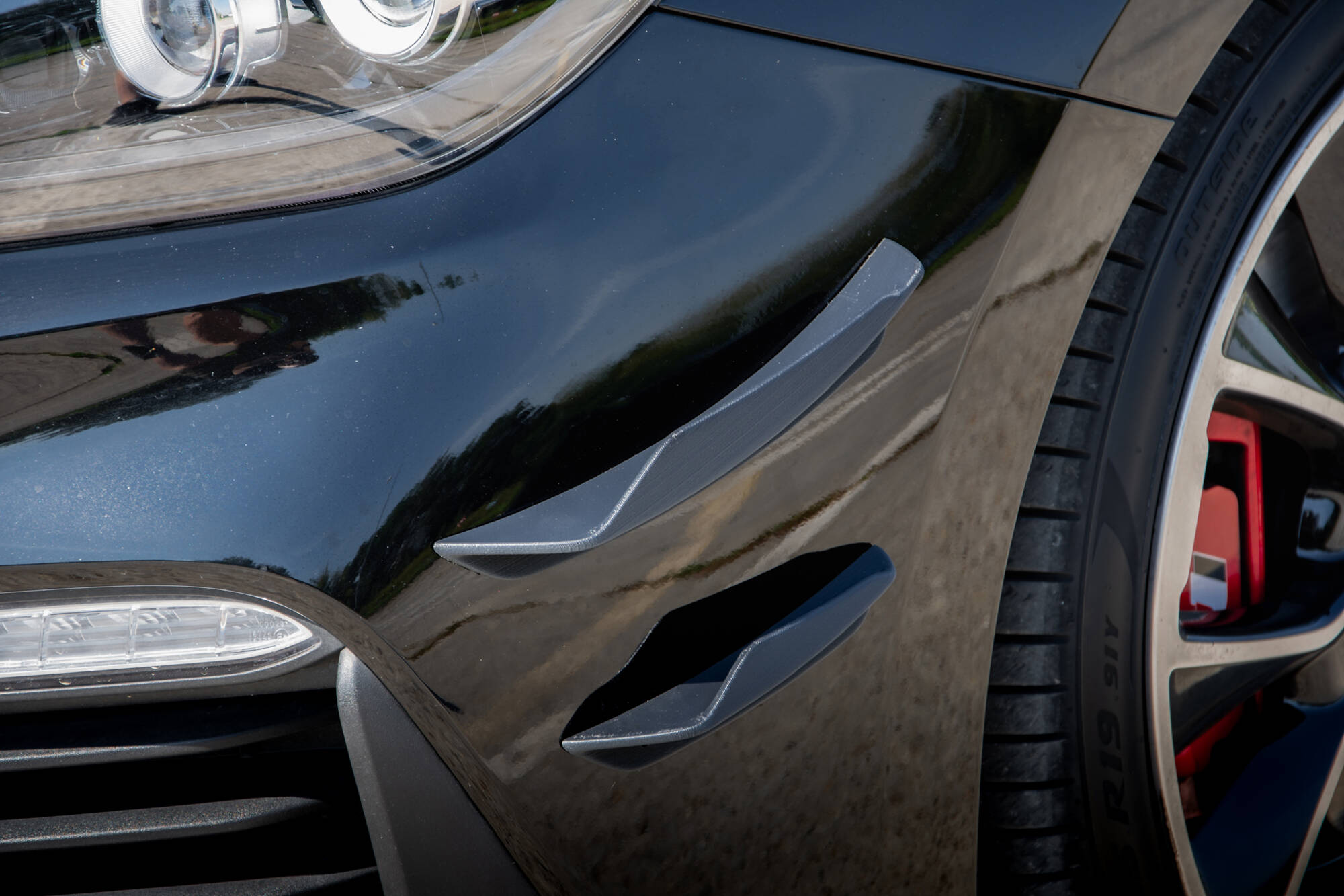 Voorbumper ( Canards ) Hyundai I30 N MK3 Maxton Glanzend zwart