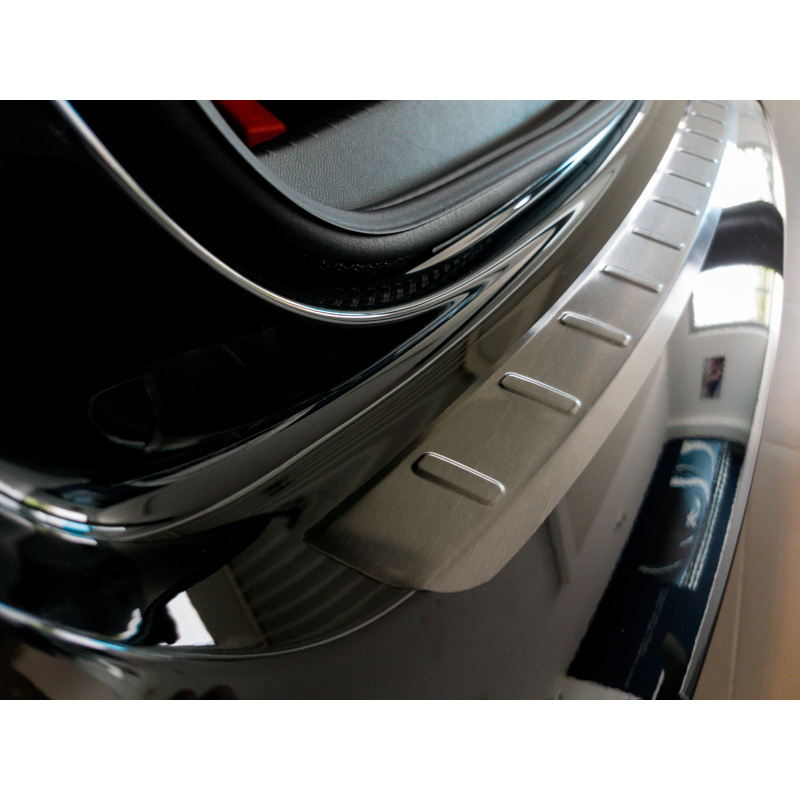 Zwart RVS Achterbumperprotector  Peugeot 208 II HB 5-deurs 2019-2023 & FL 2023- 'Ribs'