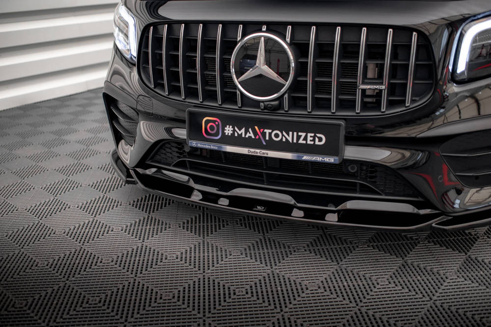 Voorspoiler V.2 Mercedes GLB AMG Pakket & GLB 35 AMG Maxton Glans Zwart