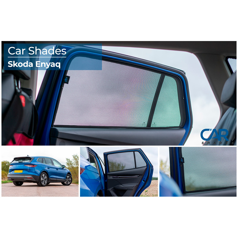 Set Car Shades (achterportieren)  Skoda Enyaq iV 2020- excl. Coupe (2-delig)