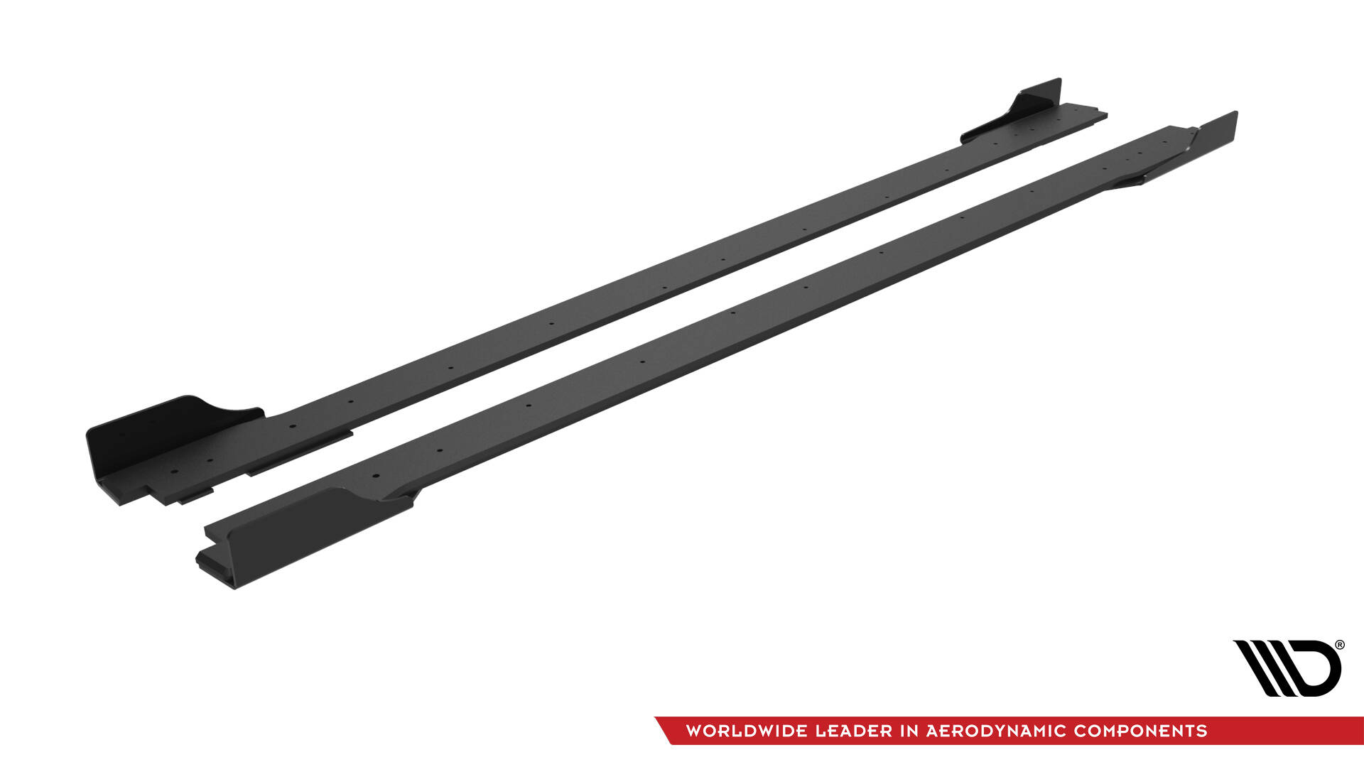 Street Pro Zijskirts + Flaps Hyundai Veloster N MK2 Maxton Glanzend zwart