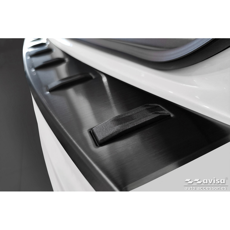 Avisa Zwart RVS Achterbumperprotector  Volkswagen Touran III 2015- incl. R-Line 'STRONG EDITION'