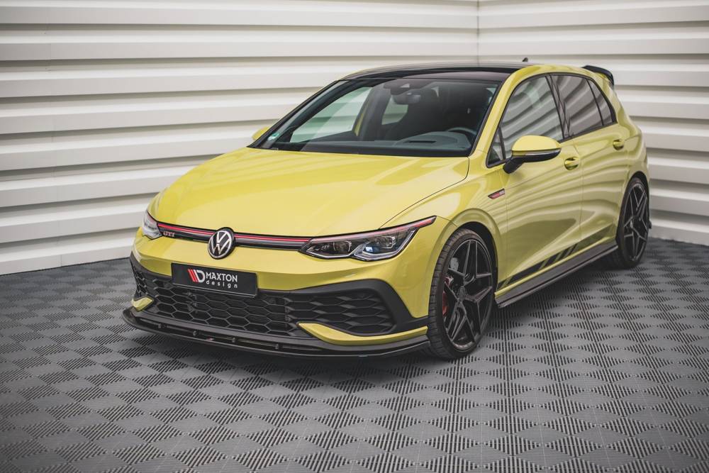 Voorspoiler Volkswagen Golf 8 GTI Clubsport Maxton Glans Zwart