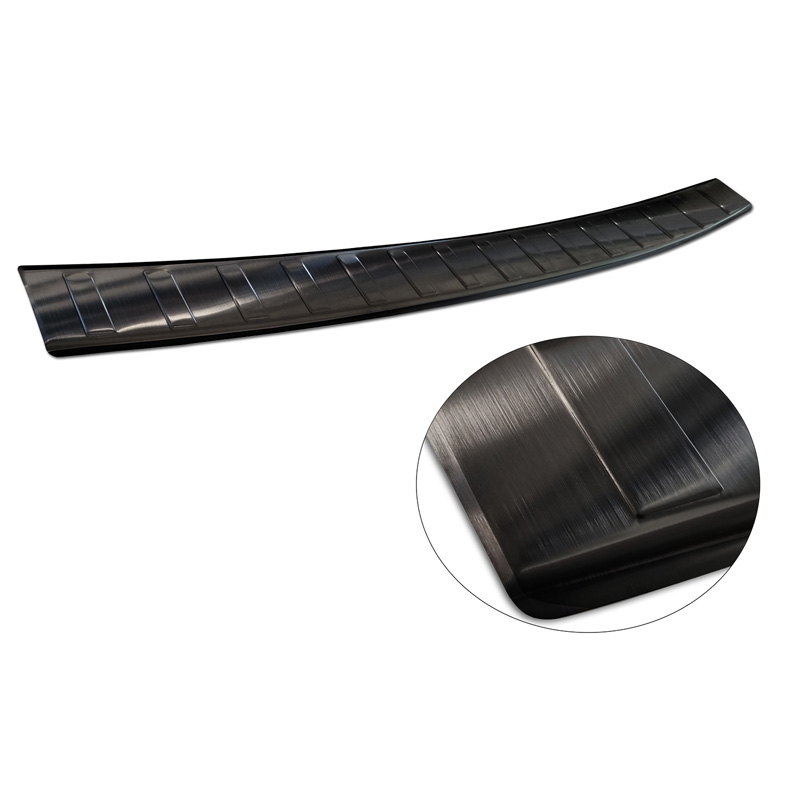Zwart RVS Achterbumperprotector  Skoda Octavia IV Liftback 2020-2024 & FL 2024- 'Ribs'