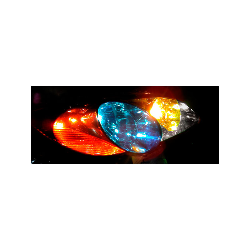 Koplamp-/achterlicht folie - Blauw - 1000x30 cm