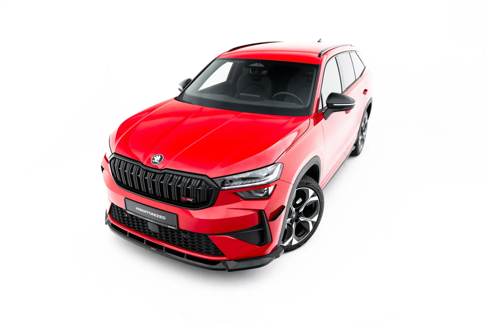 Voorspoiler Skoda Kodiaq RS Mk2 Glans Zwart