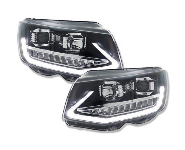 Koplampen VW T6 Multivan/Transporter FULL LED Dynamic Tube Black
