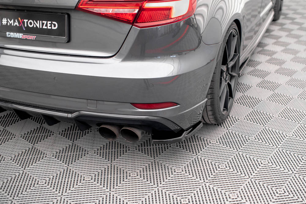 Zijdiffuser Audi S3 Sportback 8V FL Maxton Glans Zwart