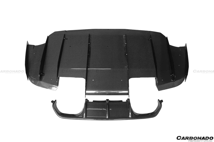 BMW M3 F80 & M4 F82 VA Style Carbon Fiber Diffuser w/ Lip 2014-2020