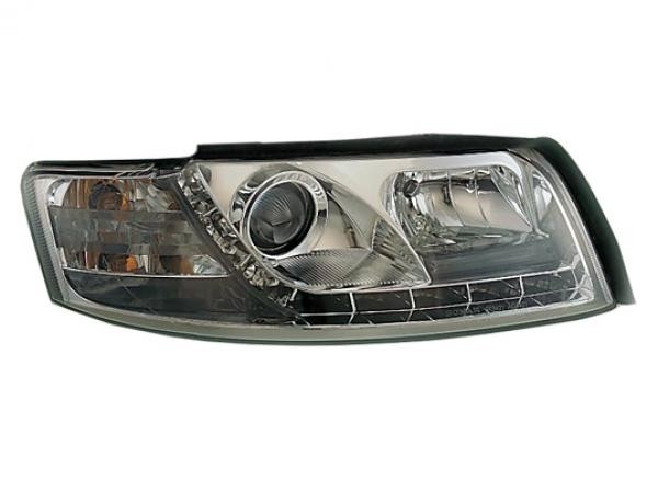 Faros Audi A4 8E Los ojos del Diablo Dayline cromo