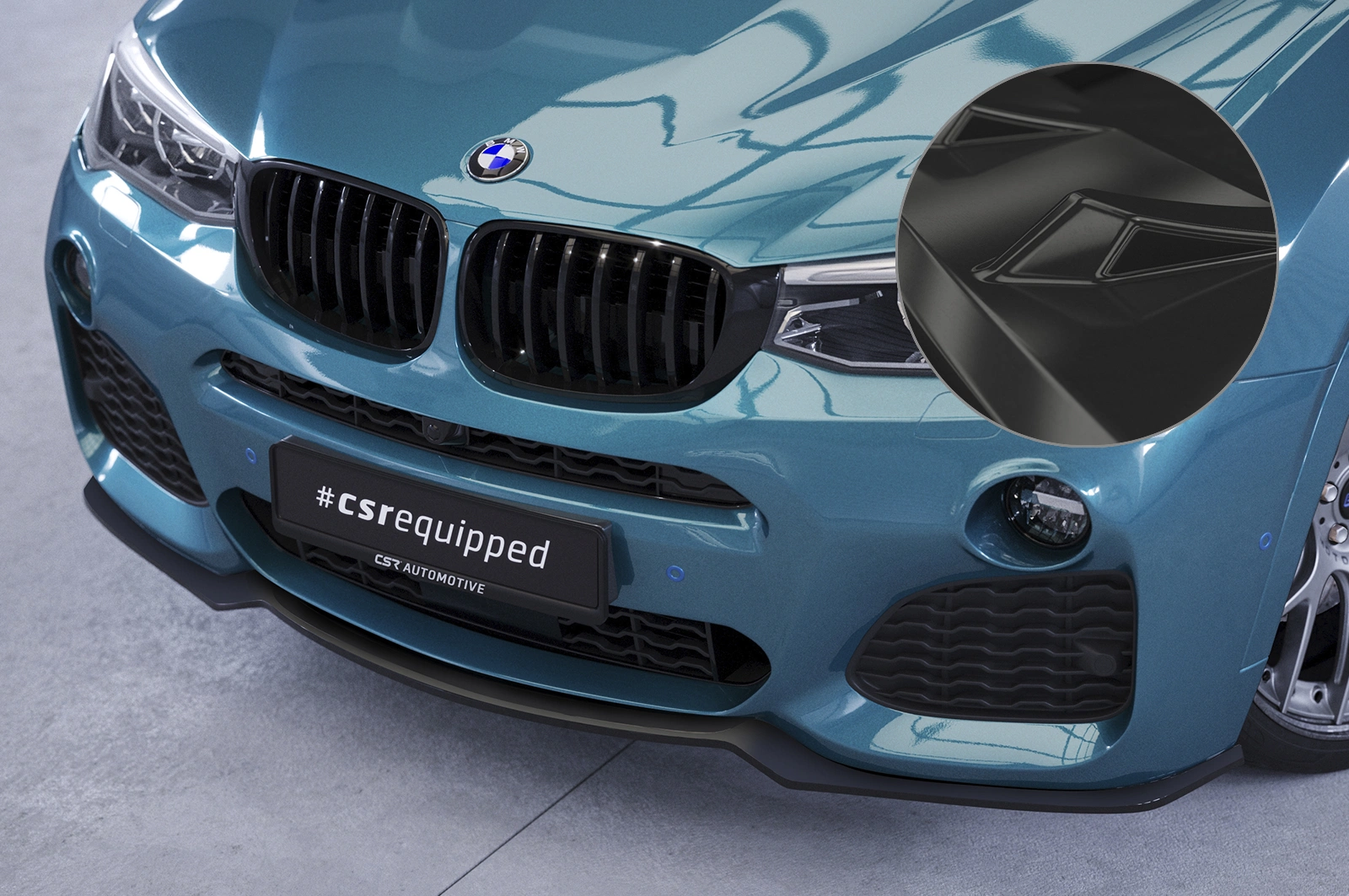 Voorspoiler BMW X4 (F26) M-Paket Glans Zwart van CSR Automotive (2014-)