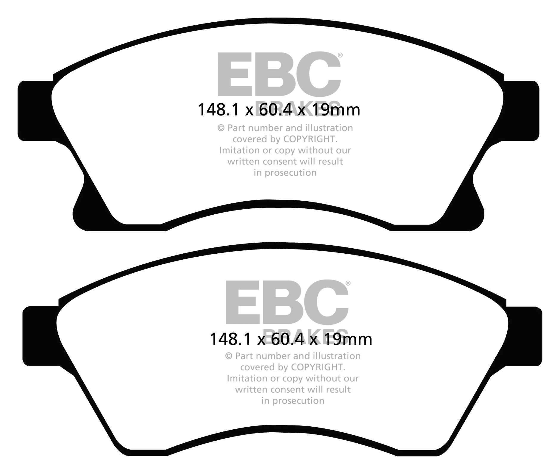 EBC Brakes OPEL Astra J 1.4 Turbo -120 2010-.. Remblokken voorzi