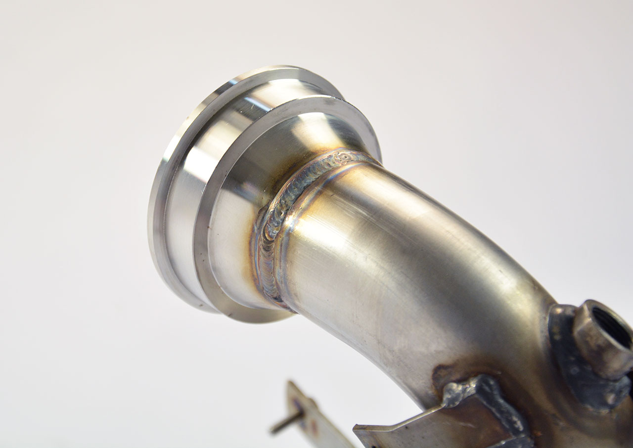 595 ABARTH 1.4T "50° Anniversario" (180 Hp) (Ø65 with valve) 2013 Turbo downpipe kit + Metallic cata