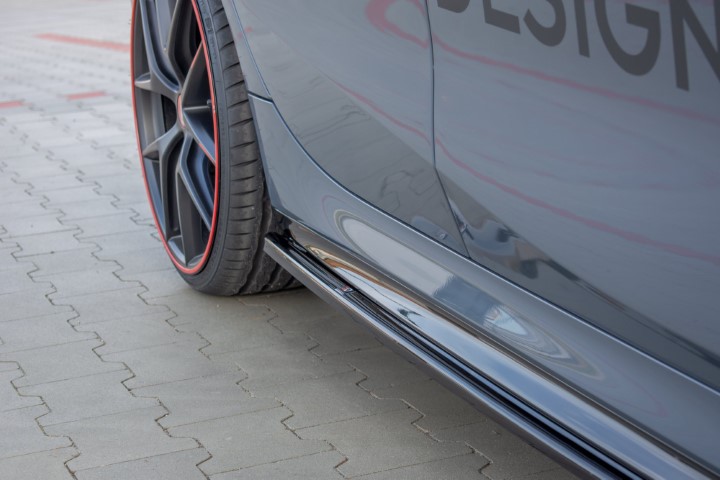 Zijskirts BMW 1 Serie F40 M-Pack/ M135i Glans Zwart V1