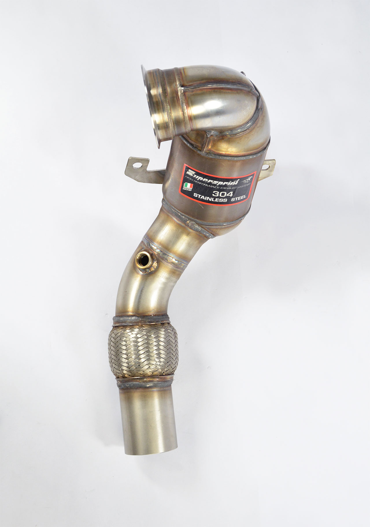 AUDI A3 8VA SPORTBACK QUATTRO Facelift 2.0 TFSi (190 Hp) 2016 Turbo downpipe kit + Metallic WRC 100