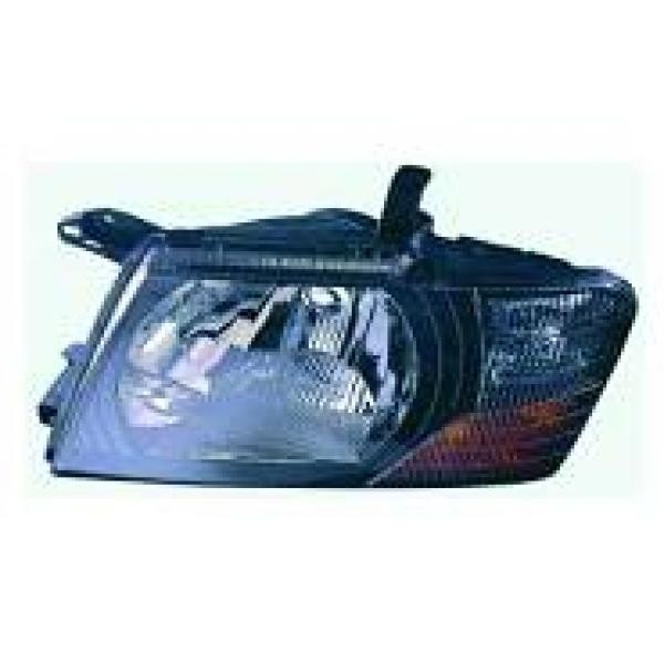 Koplamp links PAJERO 00-07 DEPO H4/ZWART