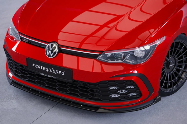 Voorspoiler VW Golf 8 (Typ CD) GTI/GTD/GTE/R-Line glans zwart – CSR Automotive (12/2019–)