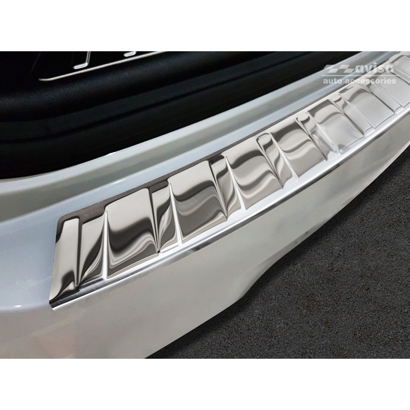 RVS Achterbumperprotector  BMW X3 (G01) 2017-2021 & FL 2021-2024 met M-Pakket incl. M Competition 2019-2021 'Ribs'