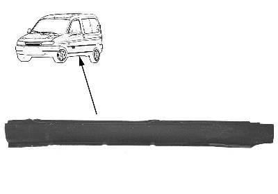 dorpel, rechts Peugeot Partner, 2002-2008