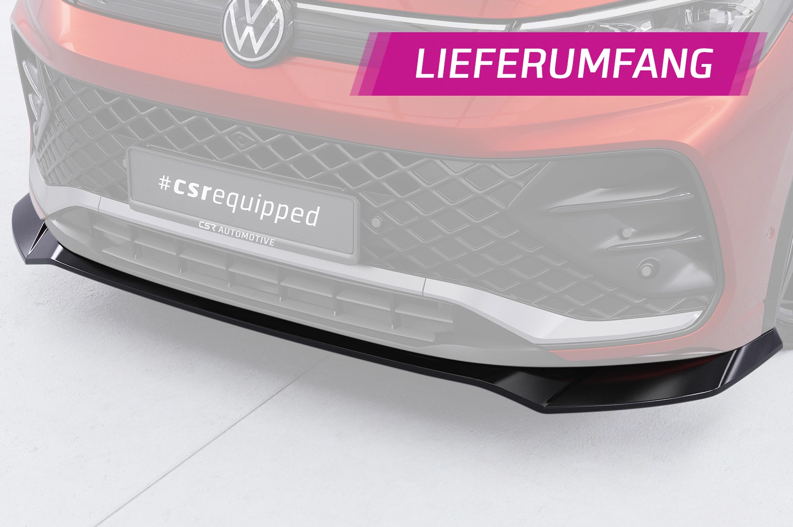 Voorspoiler VW Tiguan 3 R-Line glans zwart