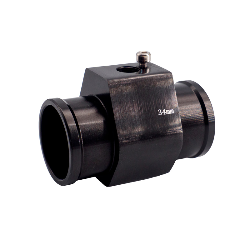 Simoni Racing Watertemperatuursensor Fitting - Zwart geanodiseerd aluminium - Ø34mm